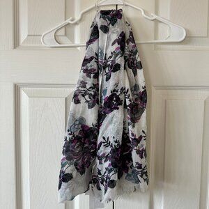 NWT Skull, Rhinestone and Flower Scarf from Nordstrom